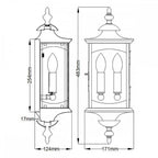 QN-MARKET-SQUARE-M Market Square 2 Light Wall Light Oil Rubbed Bronze