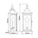 QN-MARKET-SQUARE-S Market Square 1 Light Wall Light Oil Rubbed Bronze