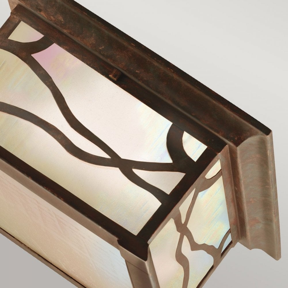 QN-MORRIS-F Morris 2 Light Flush Distressed Copper