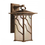 QN-MORRIS-L Morris 1 Light Large Wall Lantern Distressed Copper
