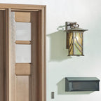 QN-MORRIS-L Morris 1 Light Large Wall Lantern Distressed Copper