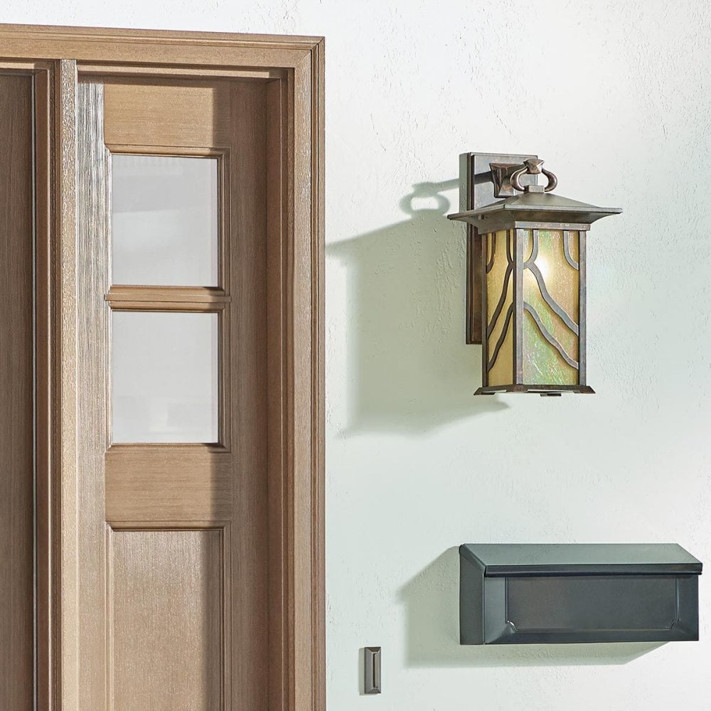 QN-MORRIS-L Morris 1 Light Large Wall Lantern Distressed Copper