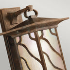 QN-MORRIS-L Morris 1 Light Large Wall Lantern Distressed Copper