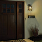 QN-MORRIS-L Morris 1 Light Large Wall Lantern Distressed Copper