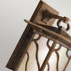 QN-MORRIS-L Morris 1 Light Large Wall Lantern Distressed Copper