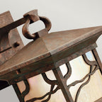 QN-MORRIS-M Morris 1 Light Medium Wall Lantern Distressed Copper