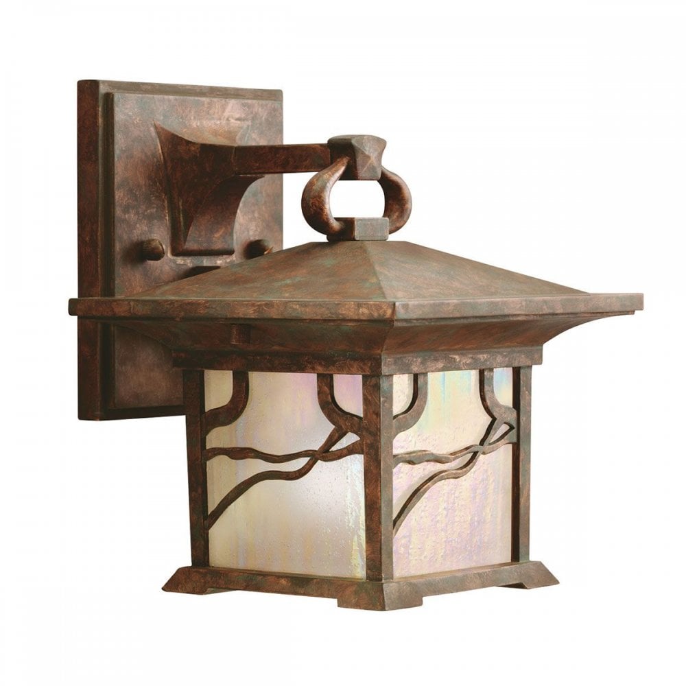 QN-MORRIS-S Morris 1 Light Small Wall Lantern Distressed Copper