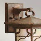 QN-MORRIS-S Morris 1 Light Small Wall Lantern Distressed Copper