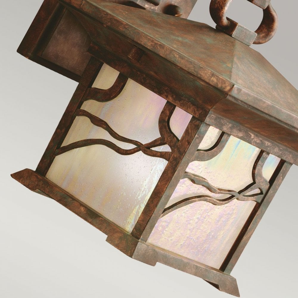 QN-MORRIS-S Morris 1 Light Small Wall Lantern Distressed Copper