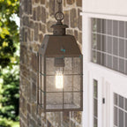QN-NANTUCKET8-M-AS Nantucket 1 Light Medium Chain Lantern Aged Brass