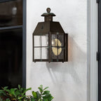 QN-NANTUCKET-XS-AS Nantucket 1 Light Extra Small Wall Lantern Aged Brass