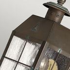 QN-NANTUCKET-XS-AS Nantucket 1 Light Extra Small Wall Lantern Aged Brass