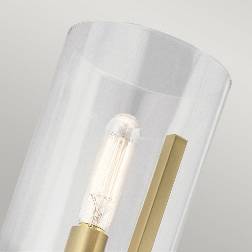 QN-NYE1-BNB Nye 1 Light Wall Light - Brass Brushed Natural Brass