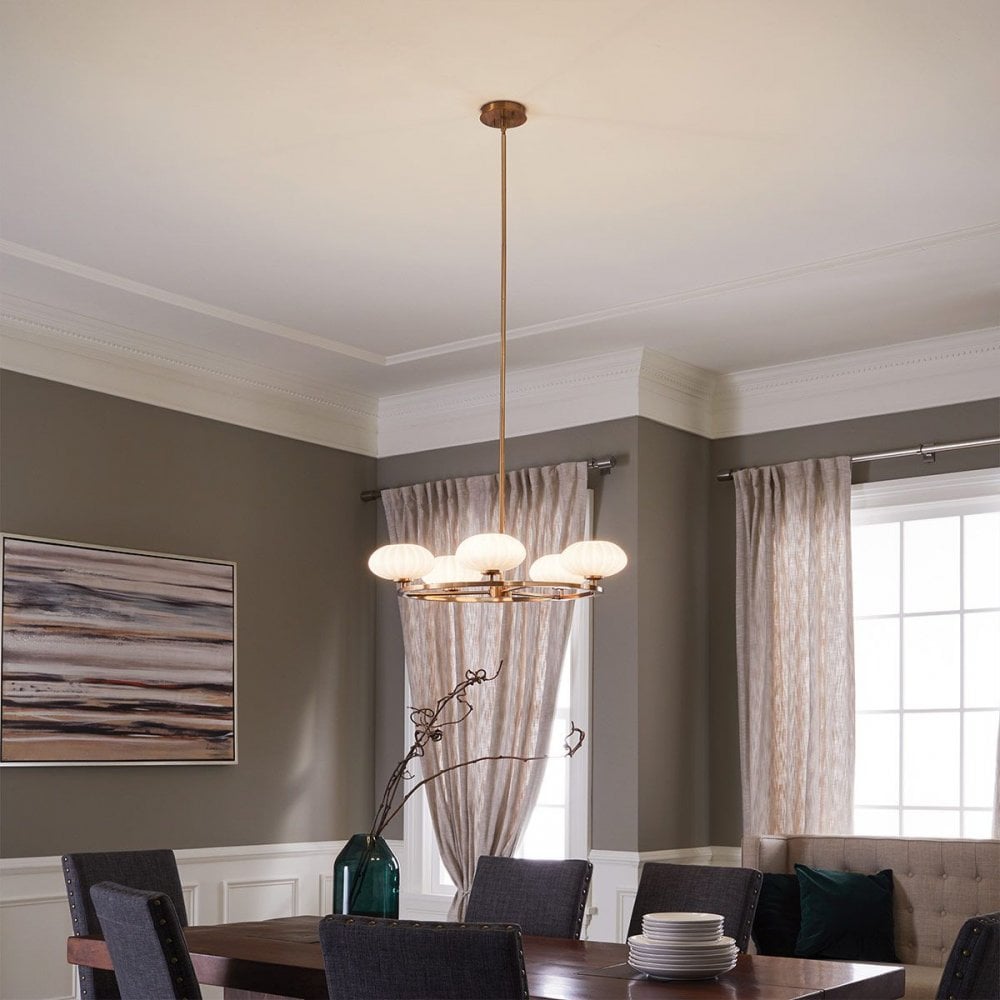 QN-PIM5-FXG Pim 5 Light Chandelier - Gold
