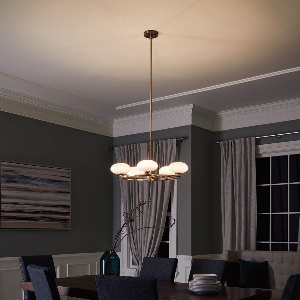QN-PIM5-FXG Pim 5 Light Chandelier - Gold