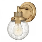 QN-POPPY1-HB-BATH Poppy 1 Light Wall Light - Brass