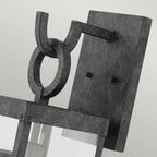 QN-PORTER-L-DZ Porter 1 Light Large Wall Lantern Aged Zinc