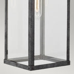 QN-PORTER-L-DZ Porter 1 Light Large Wall Lantern Aged Zinc