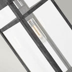 QN-PORTER-L-DZ Porter 1 Light Large Wall Lantern Aged Zinc