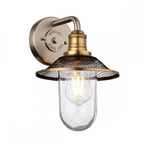 QN-RIGBY1-BATH-AN Rigby 1 Light Wall Light - Antique Nickel Antique Nickel & Heritage Brass