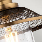 QN-RIGBY1-BATH-AN Rigby 1 Light Wall Light - Antique Nickel Antique Nickel & Heritage Brass
