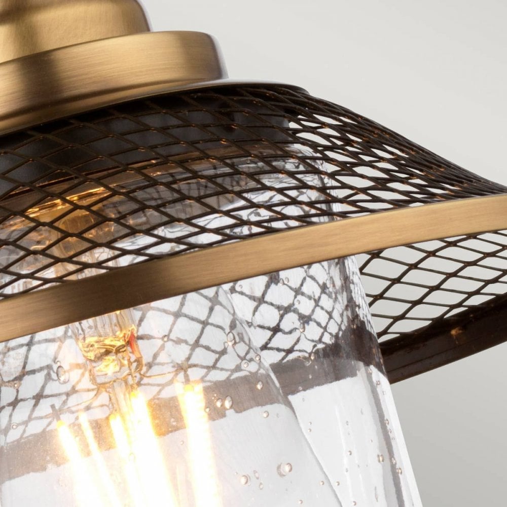 QN-RIGBY1-BATH-AN Rigby 1 Light Wall Light - Antique Nickel Antique Nickel & Heritage Brass
