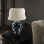 QN-SAMARA-TL-BLU Samara Table Lamp - Light Blue Polished Nickel