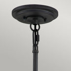 QN-SILAS-6P-DZ Silas 6 Light Pendant/ Semi-Flush Aged Zinc & Heritage Brass