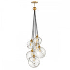 QN-SKYE-6P Skye 6 Light Pendant Heritage Brass
