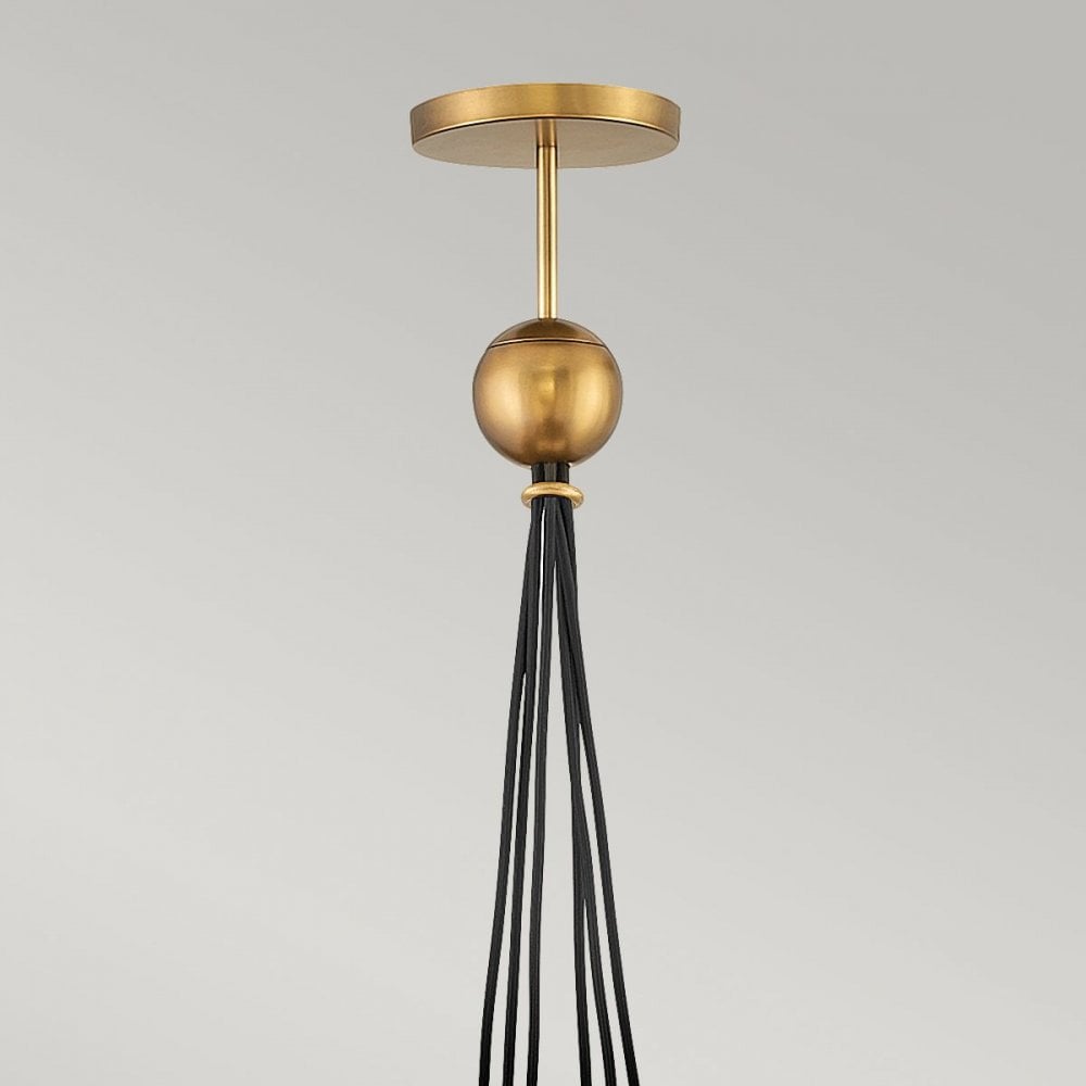 QN-SKYE-6P Skye 6 Light Pendant Heritage Brass
