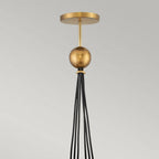 QN-SKYE-6P Skye 6 Light Pendant Heritage Brass