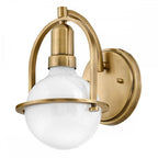 QN-SOMERSET1-HB Somerset 1 Light Wall Light - Brass