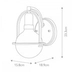 QN-SOMERSET1-HB Somerset 1 Light Wall Light - Brass