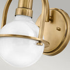 QN-SOMERSET1-HB Somerset 1 Light Wall Light - Brass