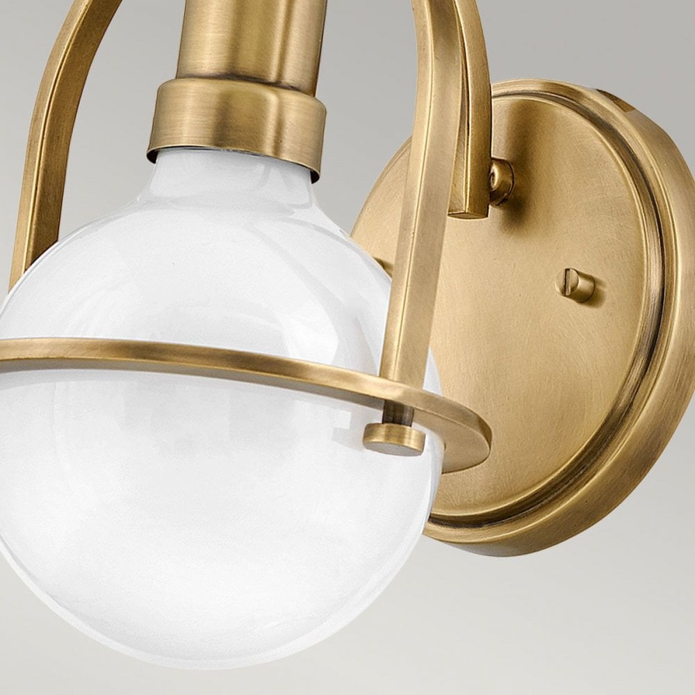 QN-SOMERSET1-HB Somerset 1 Light Wall Light - Brass