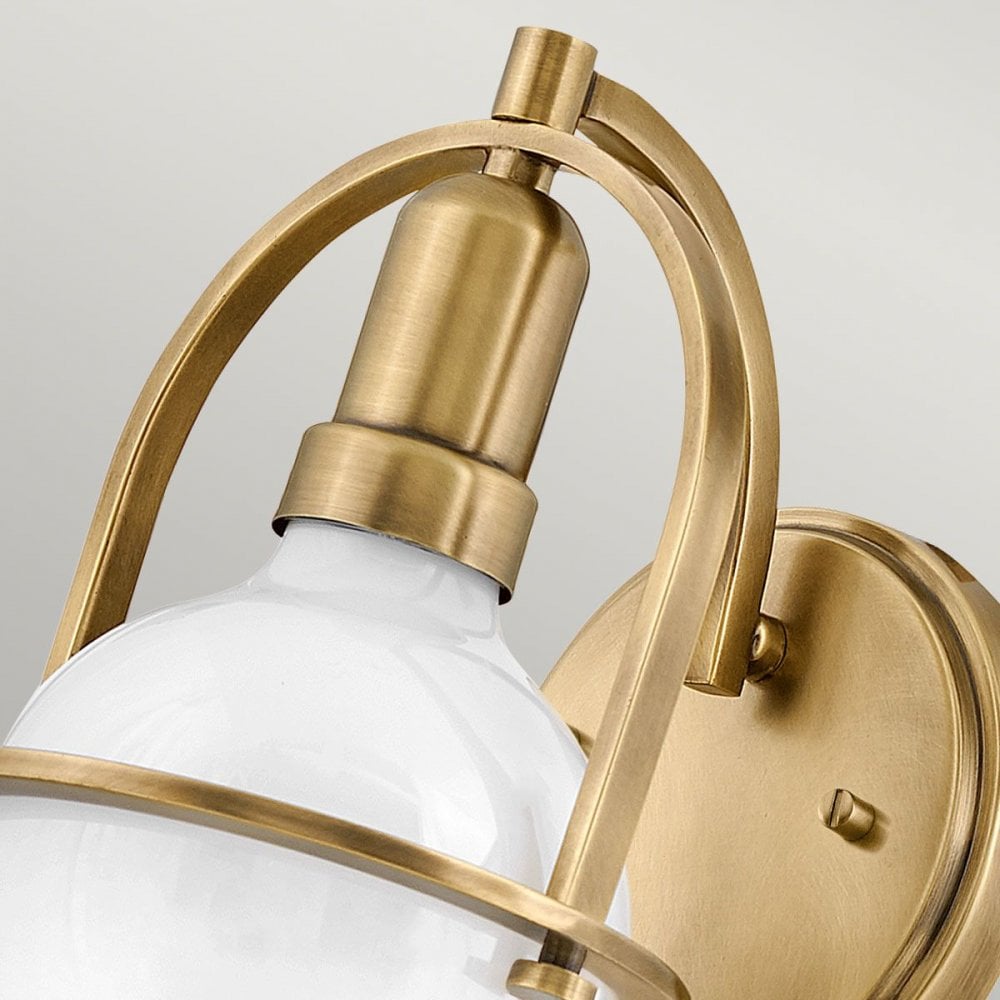 QN-SOMERSET1-HB Somerset 1 Light Wall Light - Brass