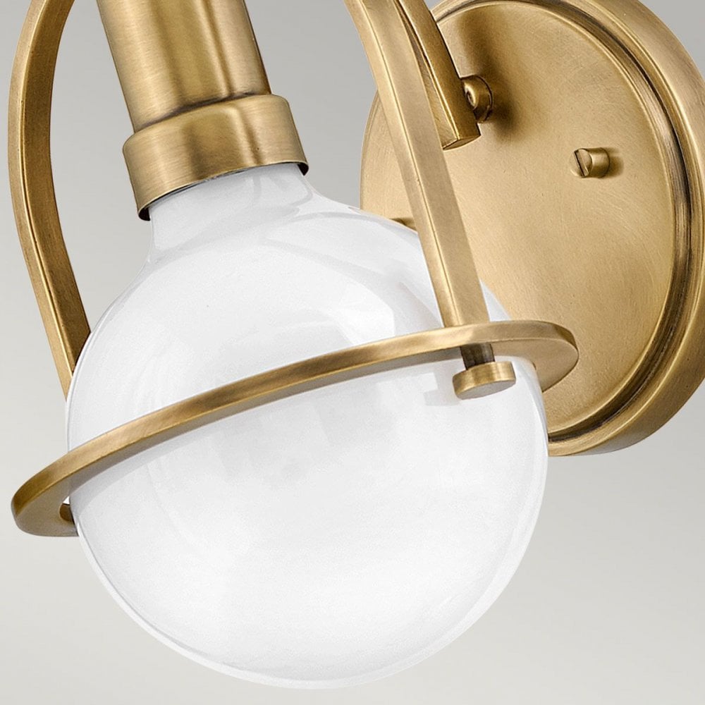 QN-SOMERSET1-HB Somerset 1 Light Wall Light - Brass