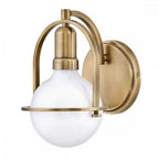 QN-SOMERSET1-HB Somerset 1 Light Wall Light - Brass