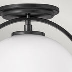 QN-SOMERSET-F-O-BK Somerset 1 Light Flush - Black
