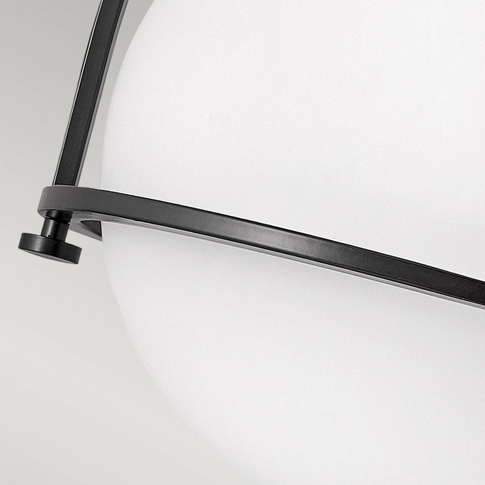 QN-SOMERSET-F-O-BK Somerset 1 Light Flush - Black