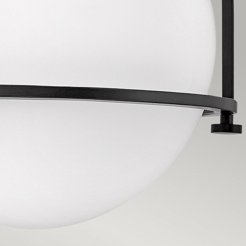 QN-SOMERSET-F-O-BK Somerset 1 Light Flush - Black