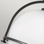 QN-SOMERSET-F-O-BK Somerset 1 Light Flush - Black