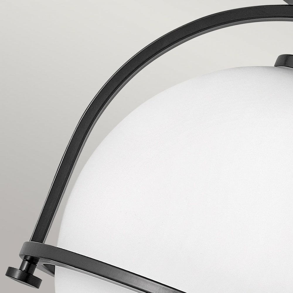 QN-SOMERSET-F-O-BK Somerset 1 Light Flush - Black