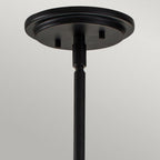 QN-SOMERSET-P-C-BK Somerset 1 Light Medium Pendant - Black/Clear
