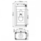 QN-SUTCLIFFE-S-OZ Sutcliffe 1 Light Wall Lantern - Oil Rubbed Bronze & Copper