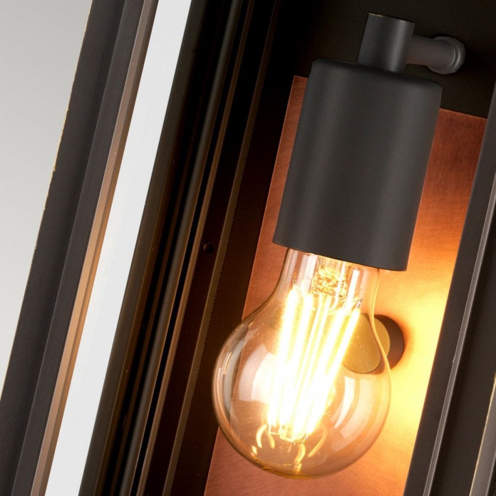 QN-SUTCLIFFE-S-OZ Sutcliffe 1 Light Wall Lantern - Oil Rubbed Bronze & Copper