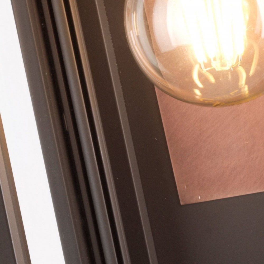 QN-SUTCLIFFE-S-OZ Sutcliffe 1 Light Wall Lantern - Oil Rubbed Bronze & Copper