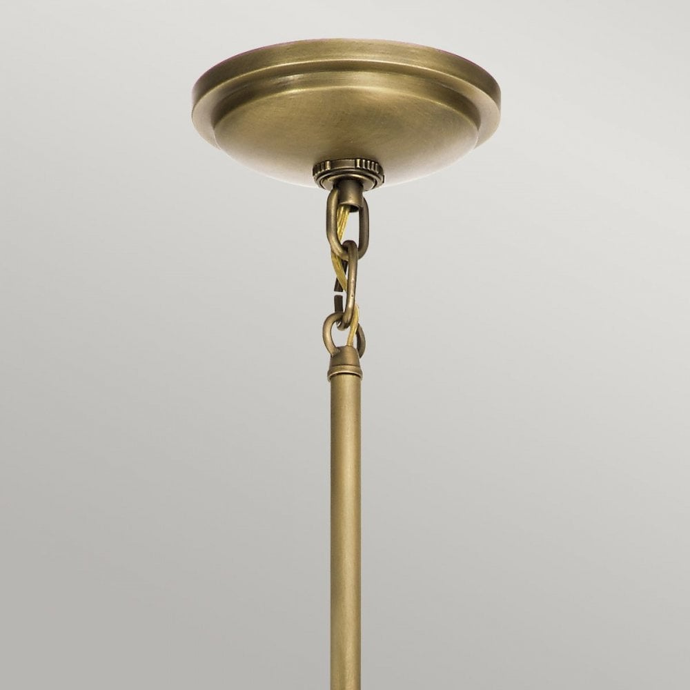 QN-TOLLIS-MP-NBR Tollis 1 Light Mini Pendant - Brass/White