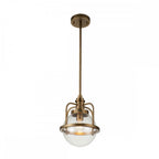 QN-TRIOCENT-P-NBR Triocent 1 Light Pendant/ Semi-Flush - Brass
