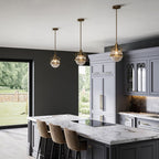 QN-TRIOCENT-P-NBR Triocent 1 Light Pendant/ Semi-Flush - Brass